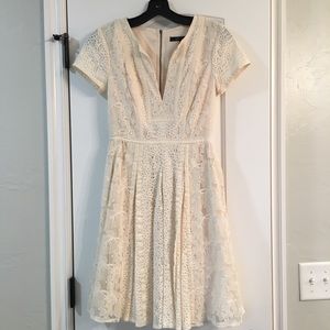 BCBG ivory lace dress